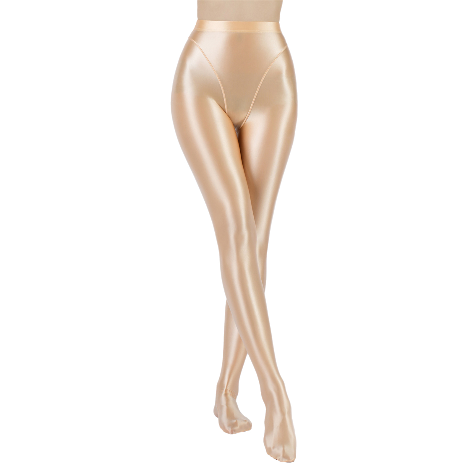 Pilates In Yoga Pants - Womens Oil Shiny Tights Pants Glossy