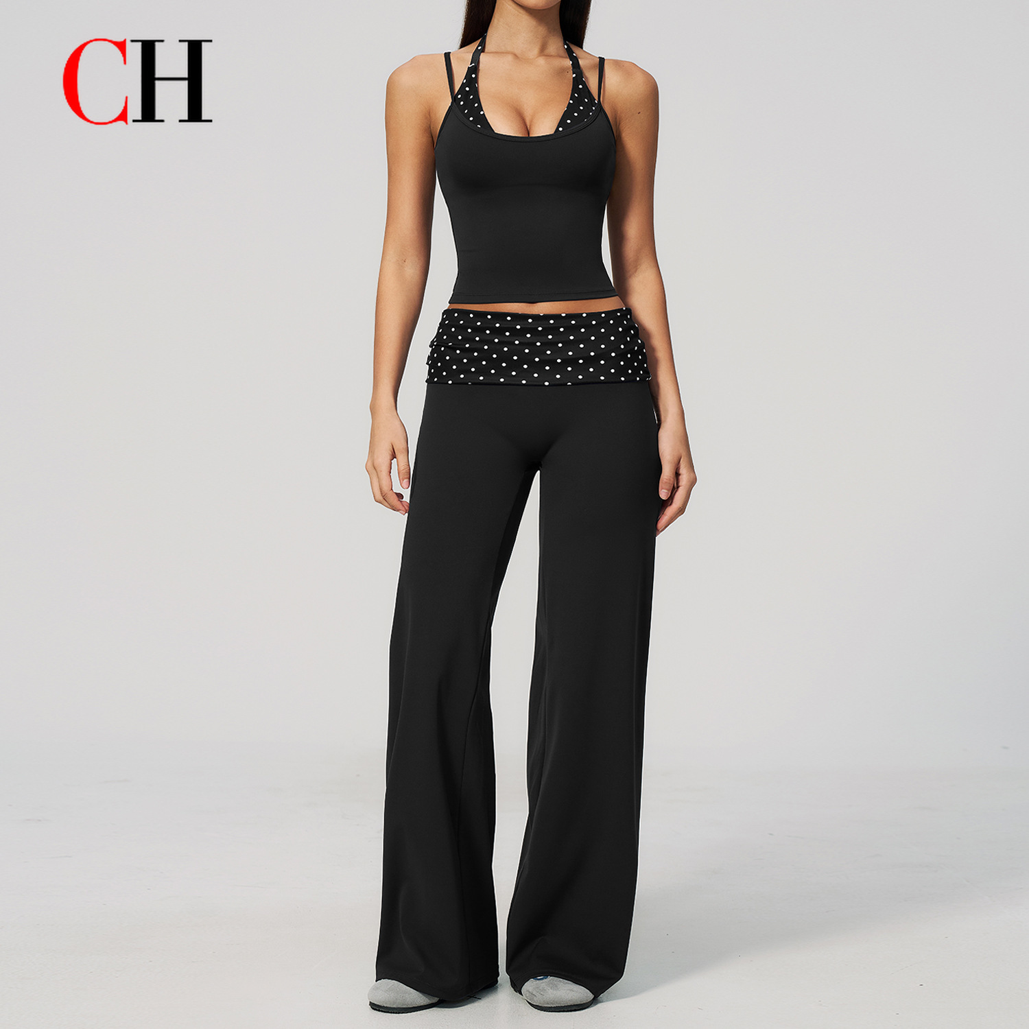 Pilates In Yoga Pants - CH Women High Waist Wide Leg