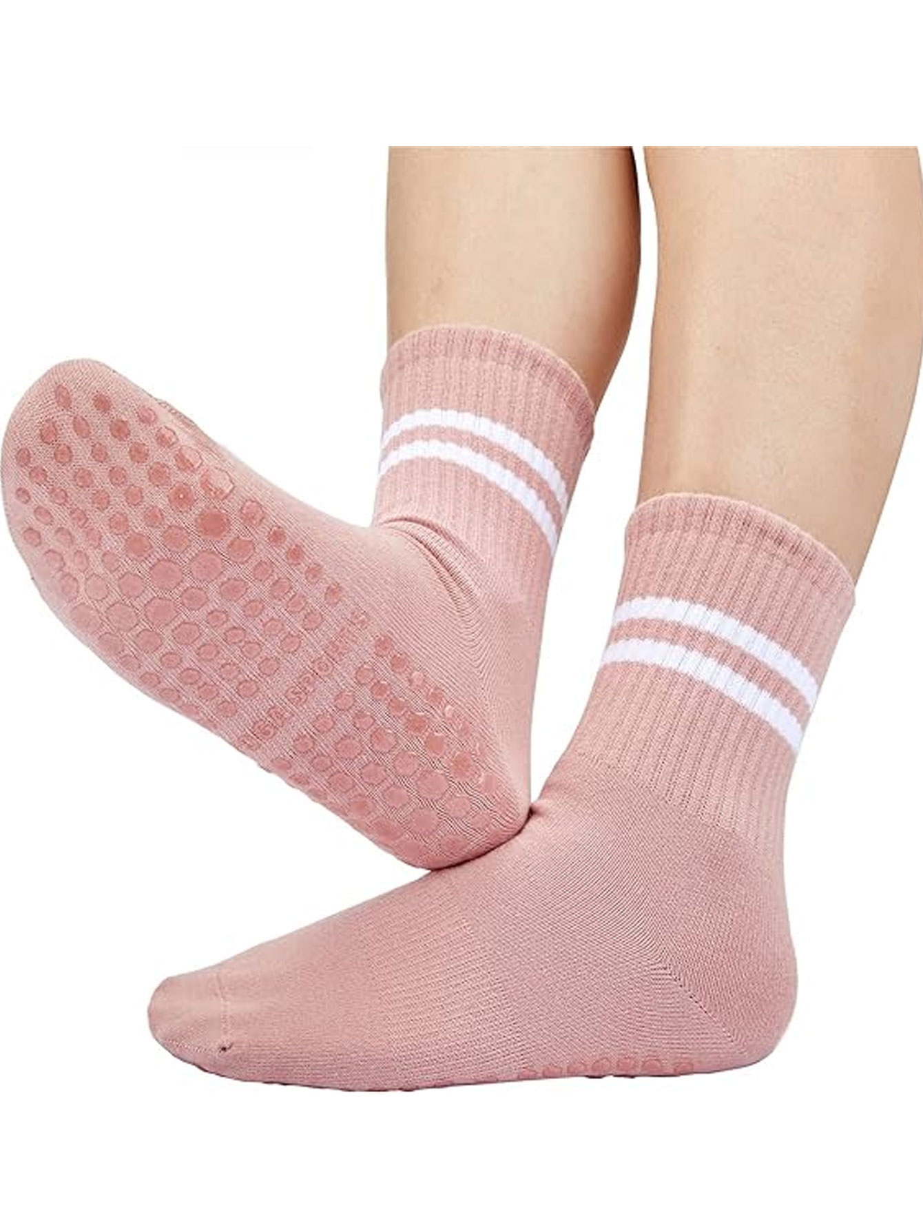 3 Pairs of Yoga Socks, Non-Sli - Pilates Yoga Grip Socks review and price
