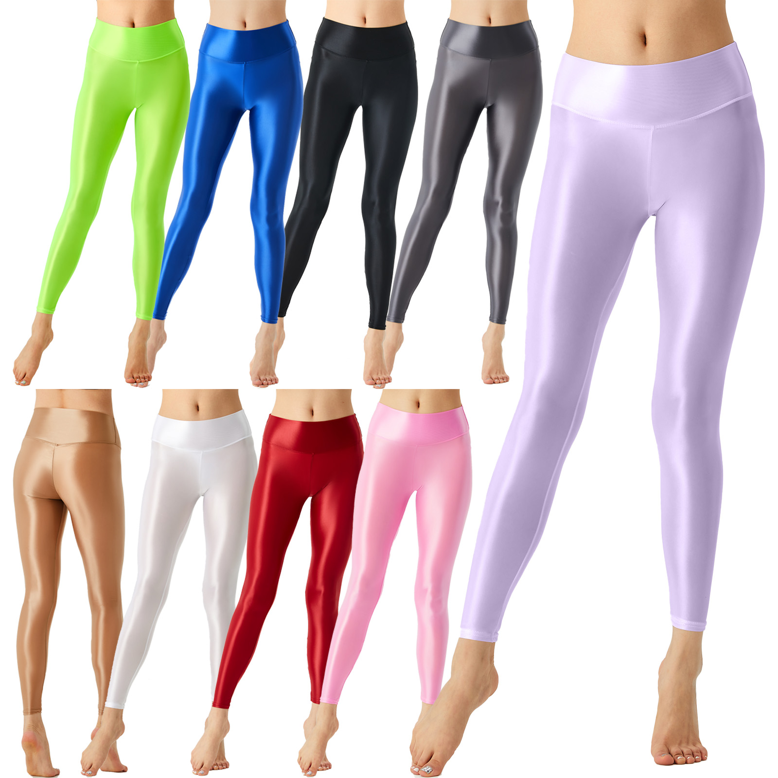 Women Glossy Ballet Leggings E - Pilates In Yoga Pants review and price