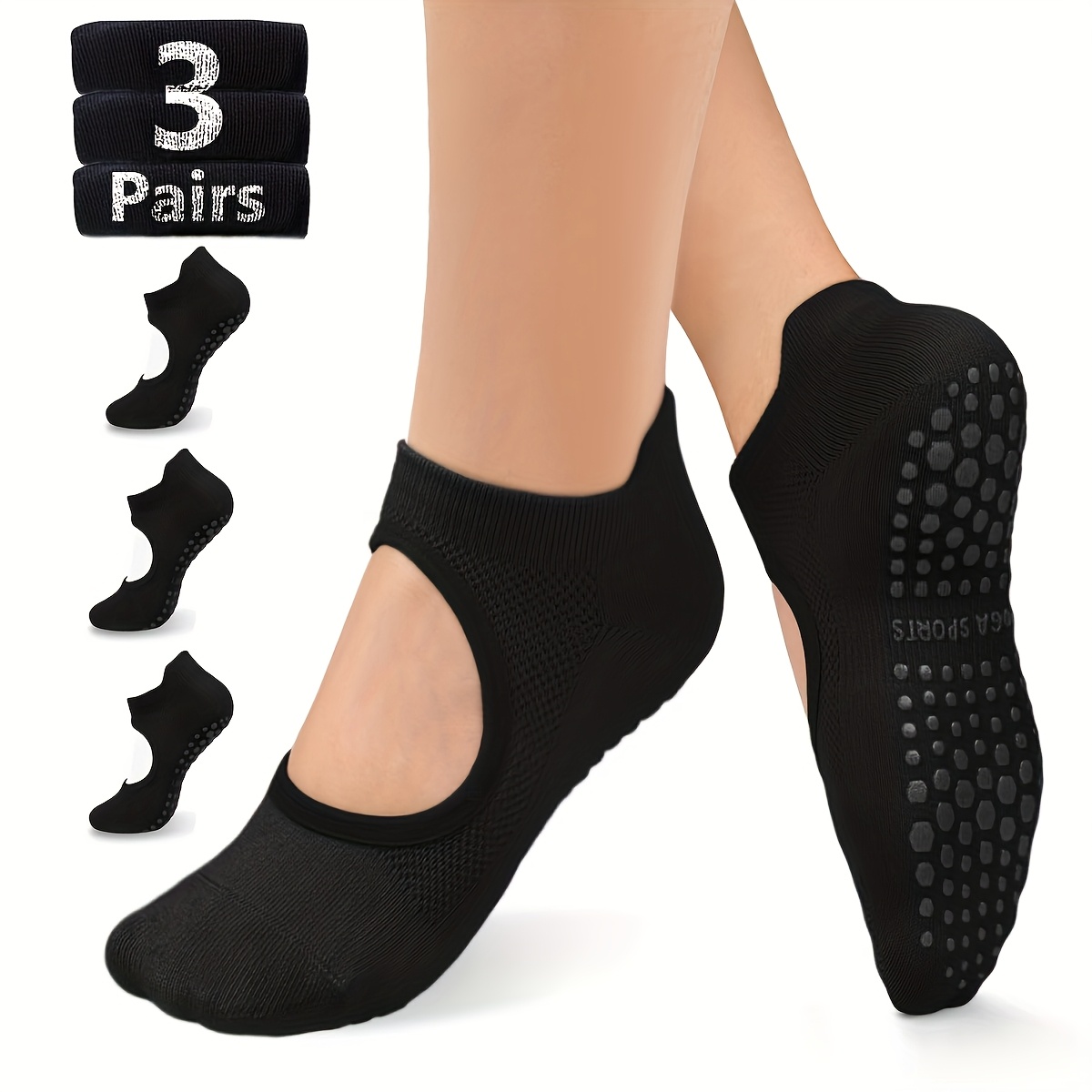 Non Slip Grip Women Socks for  - Medias Para Pilates Y Yoga review and price