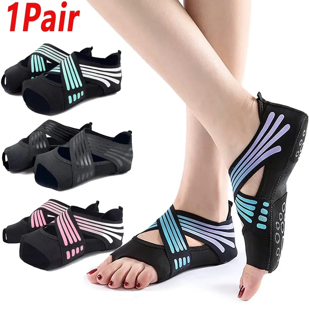 1Pair Professional Non-slip Gy - Pilates Yoga Grip Socks review and price