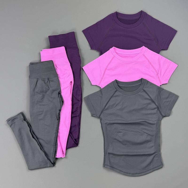 2Piece Gym Set Women Raglan Sh - Pilates In Yoga Pants review and price