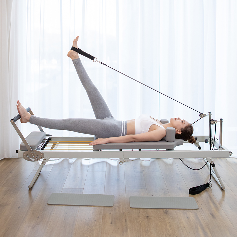 Large Folding Pilates Reformer - Pilates Yoga For Weight Loss review and price