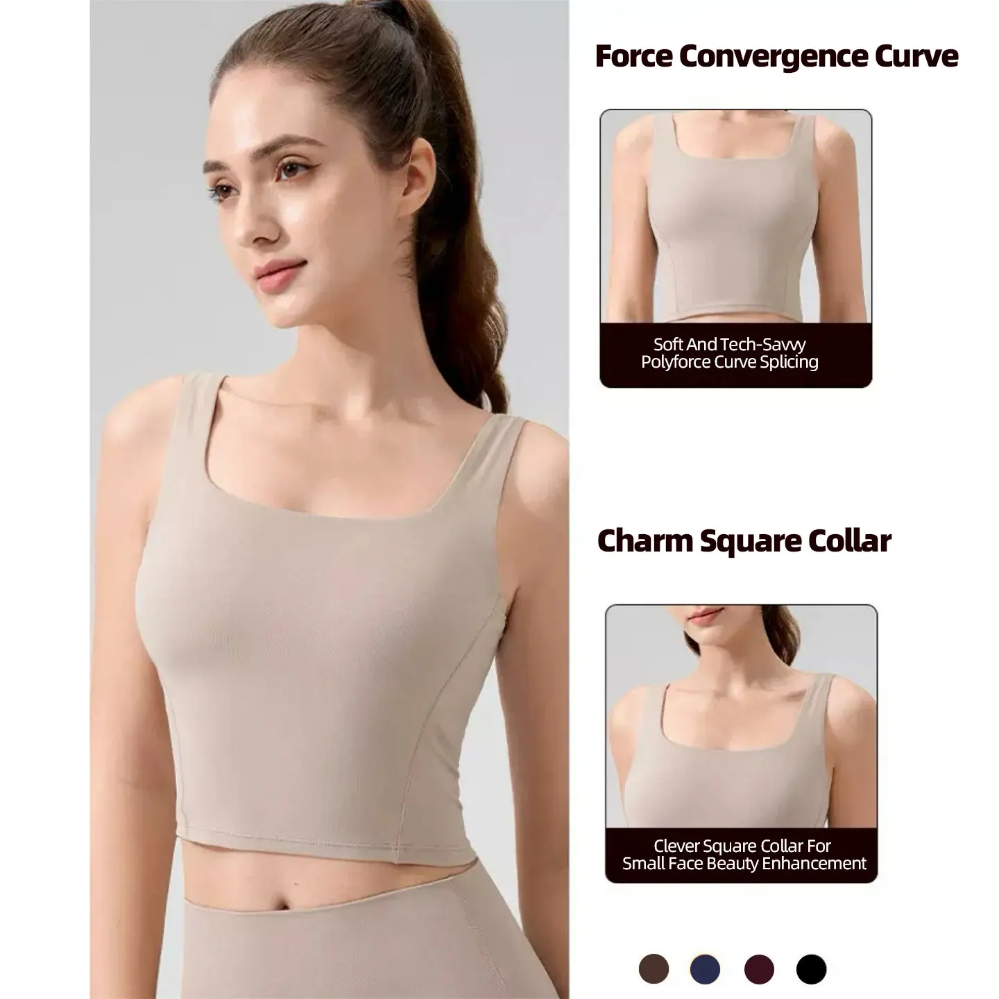 Women's Sports Yoga Vest Squar - Pilates Yoga One review and price