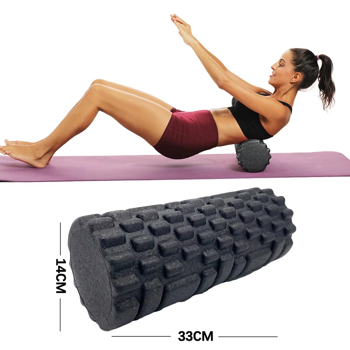 30/33cm Fitness Foam Roller Yo - Pilates Yoga Roller review and price