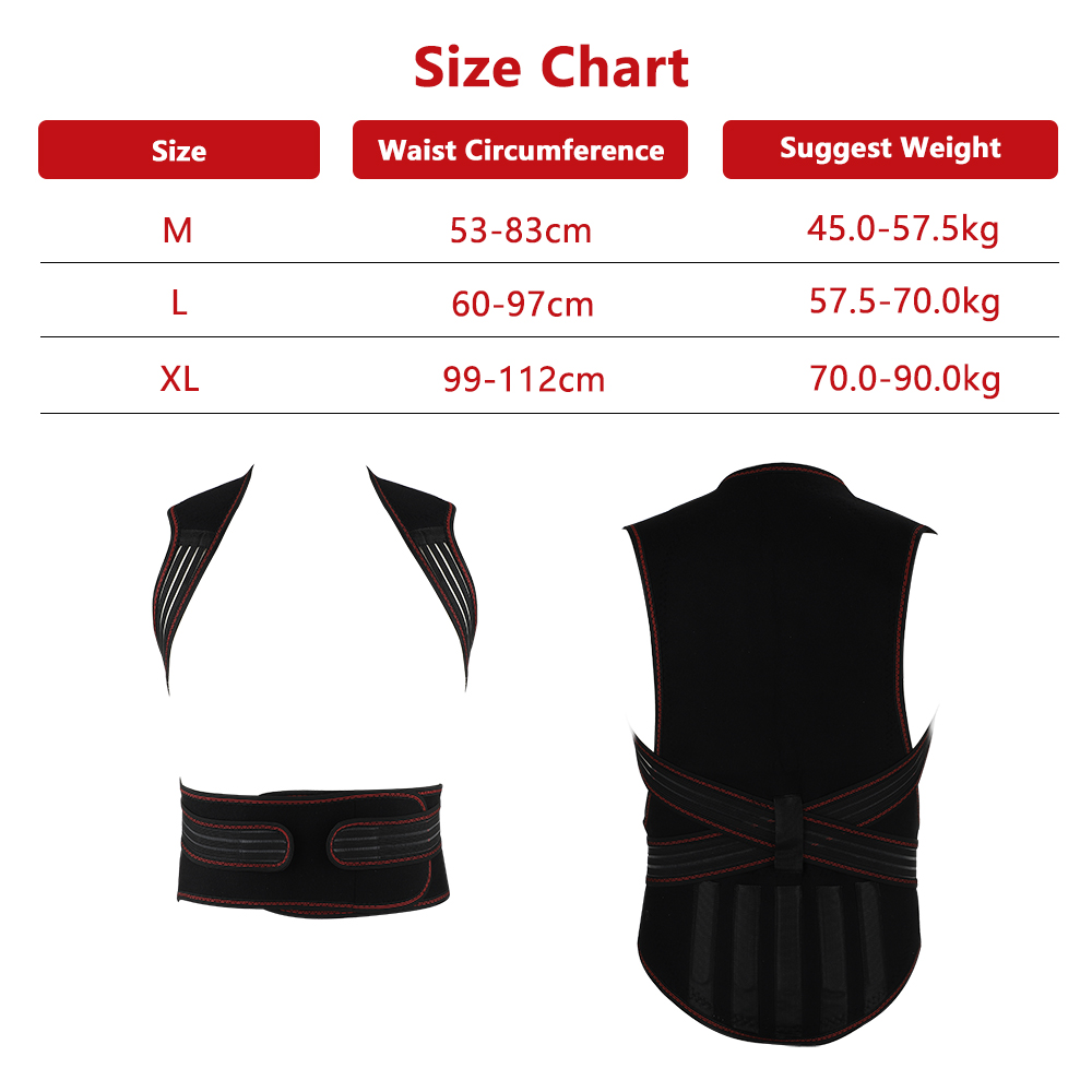 Self Heating Back Support Wais - Posture Pole Corrector review and price
