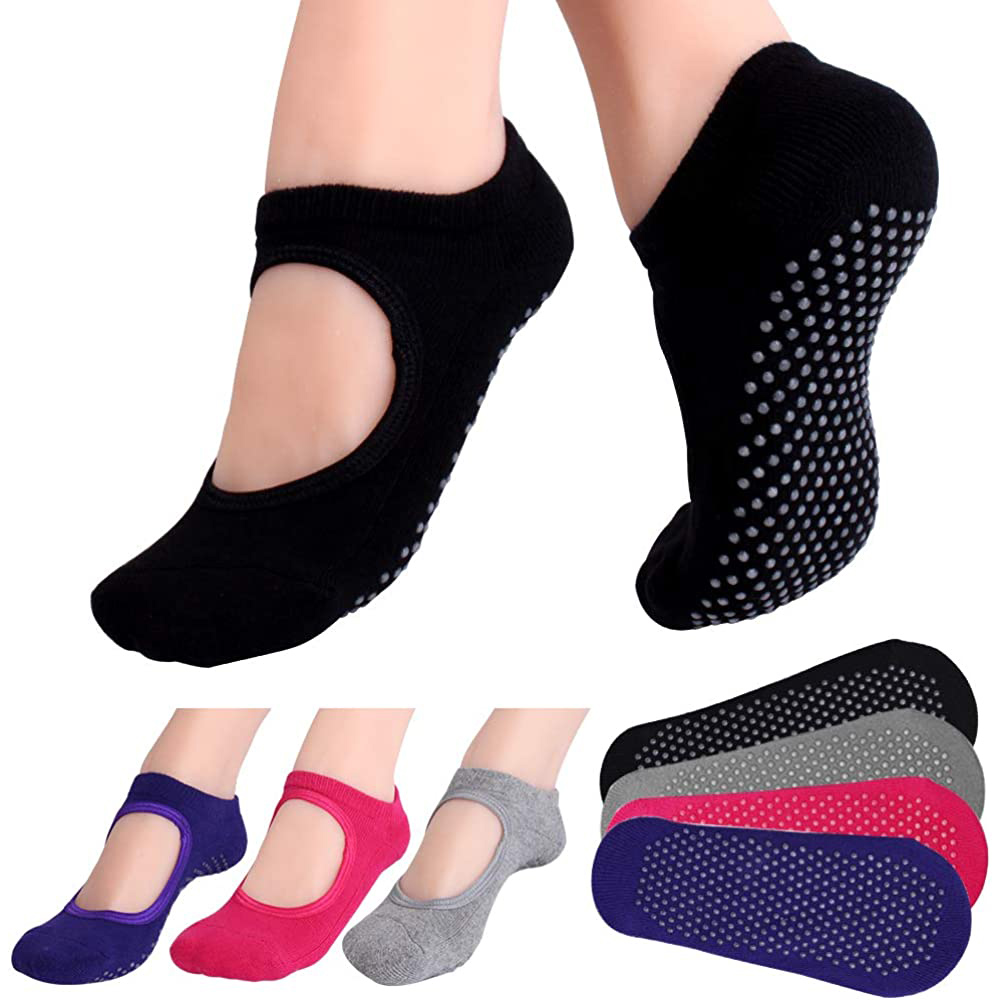 Backless Non-slip Fitness Pila - Pilates Yoga Grip Socks review and price