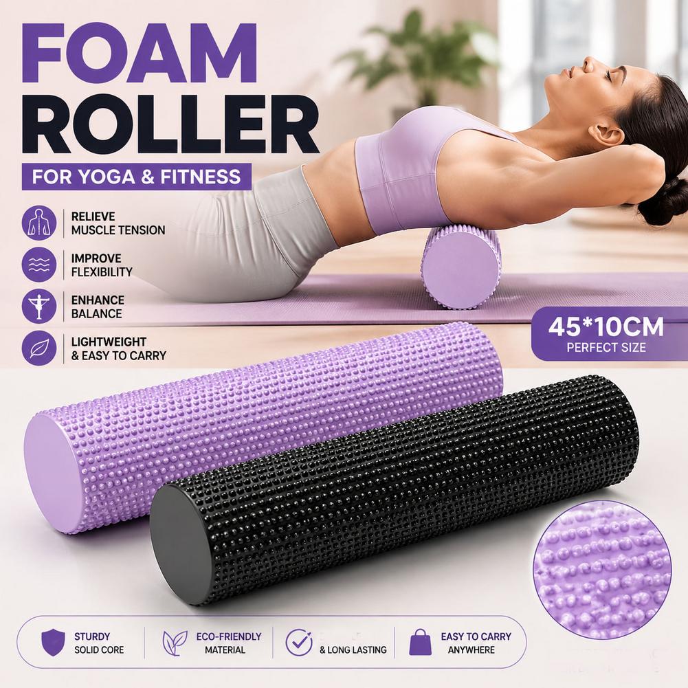 Yoga Foam Roller EVA High Dens - Pilates Yoga Roller review and price