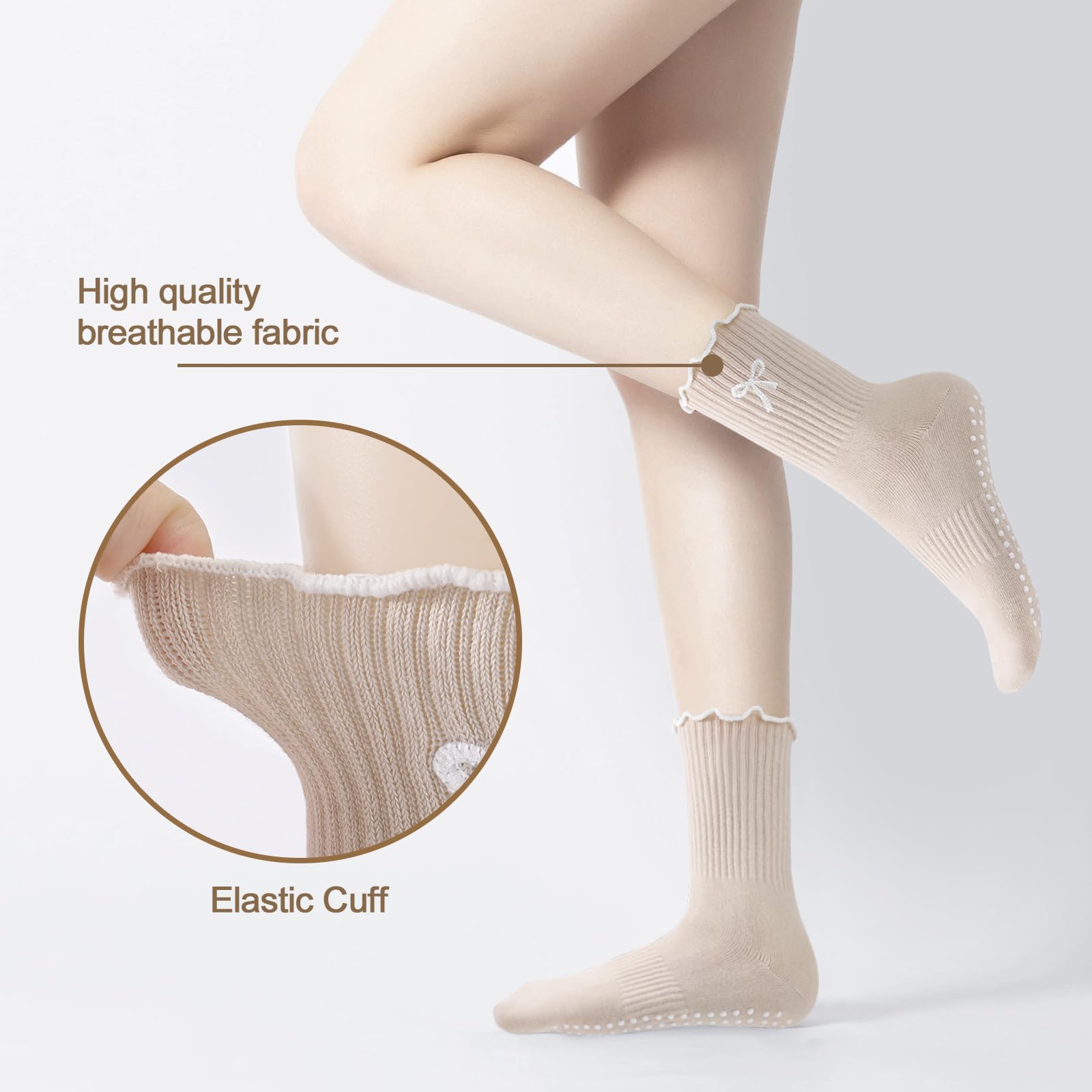 1 Pair of Anti-Slip Grip Pilat - Medias Para Pilates Y Yoga review and price